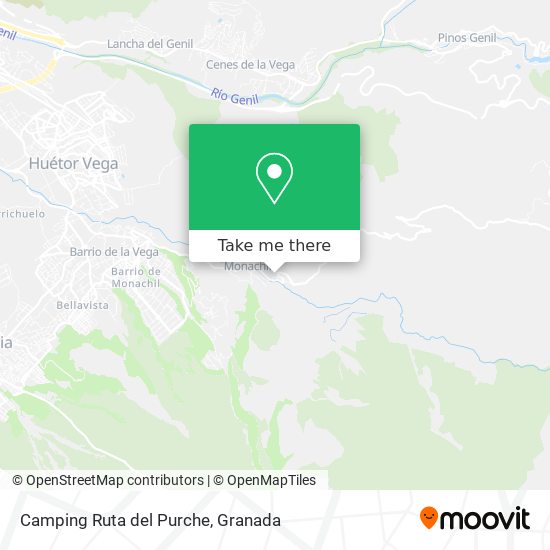 Camping Ruta del Purche map