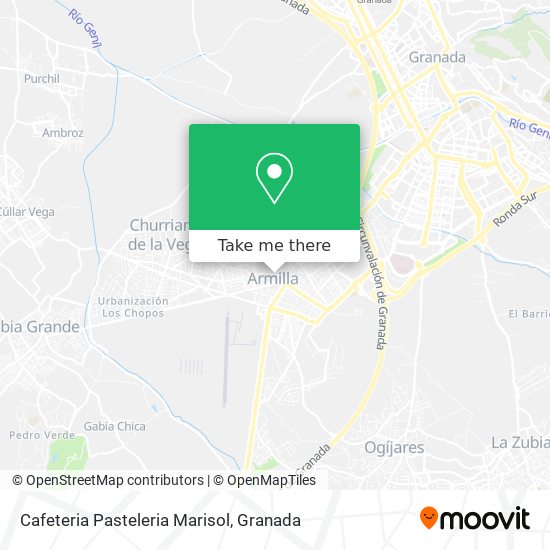 Cafeteria Pasteleria Marisol map