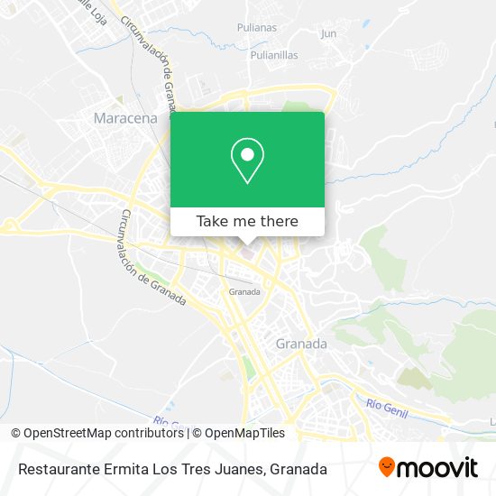 mapa Restaurante Ermita Los Tres Juanes