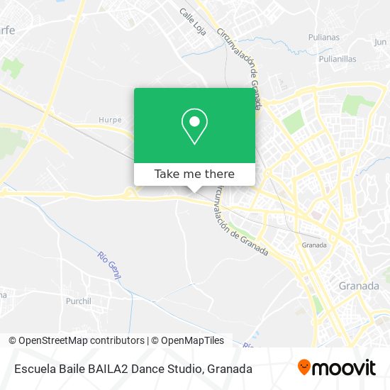 mapa Escuela Baile BAILA2 Dance Studio