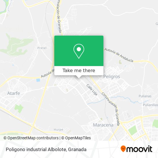 Poligono industrial Albolote map