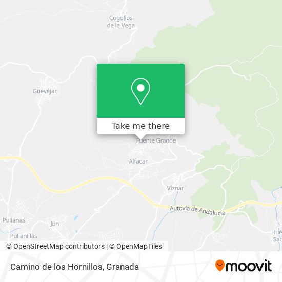 Camino de los Hornillos map
