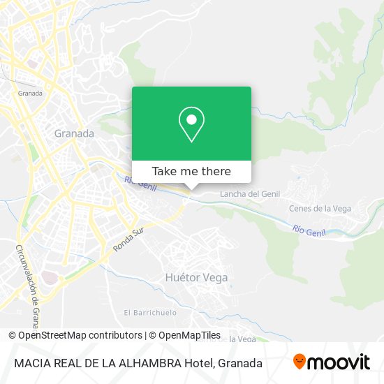 MACIA REAL DE LA ALHAMBRA Hotel map