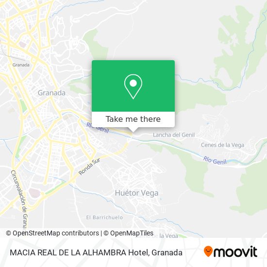 mapa MACIA REAL DE LA ALHAMBRA Hotel