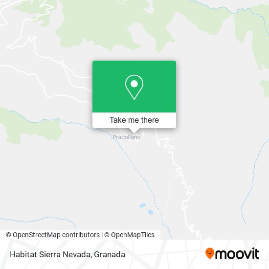 Habitat Sierra Nevada map