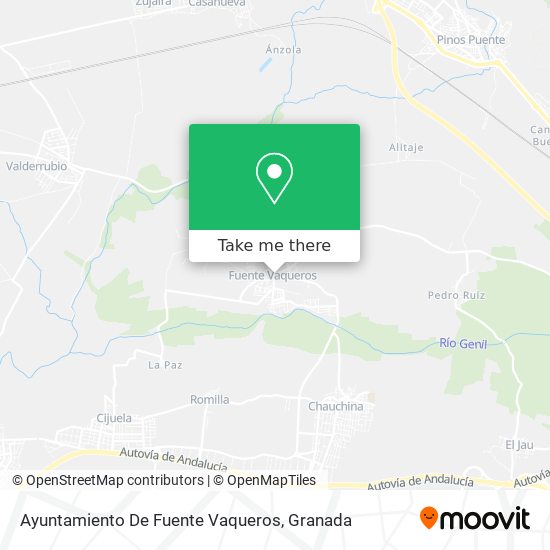 Ayuntamiento De Fuente Vaqueros map