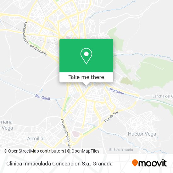 mapa Clinica Inmaculada Concepcion S.a.