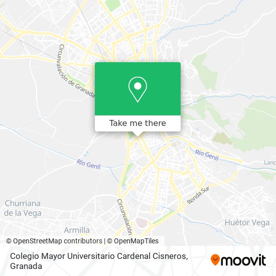 Colegio Mayor Universitario Cardenal Cisneros map