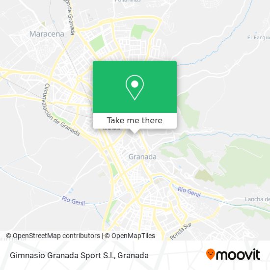 mapa Gimnasio Granada Sport S.l.