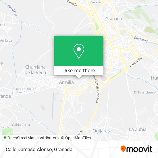 Calle Dámaso Alonso map