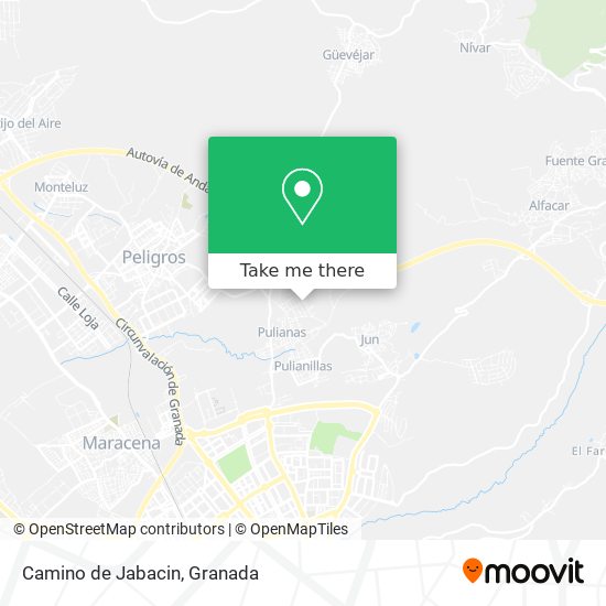 Camino de Jabacin map