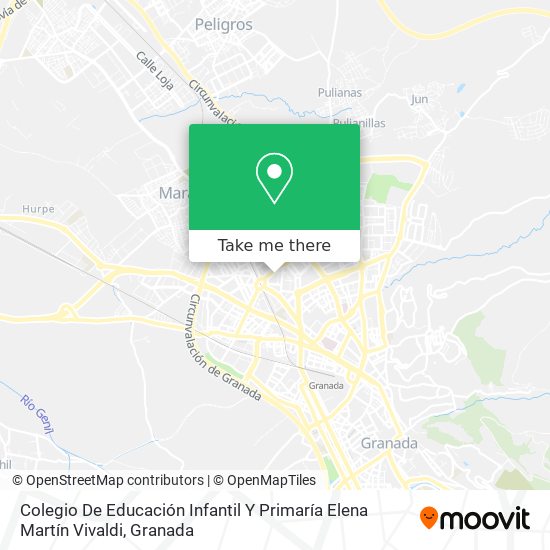 mapa Colegio De Educación Infantil Y Primaría Elena Martín Vivaldi