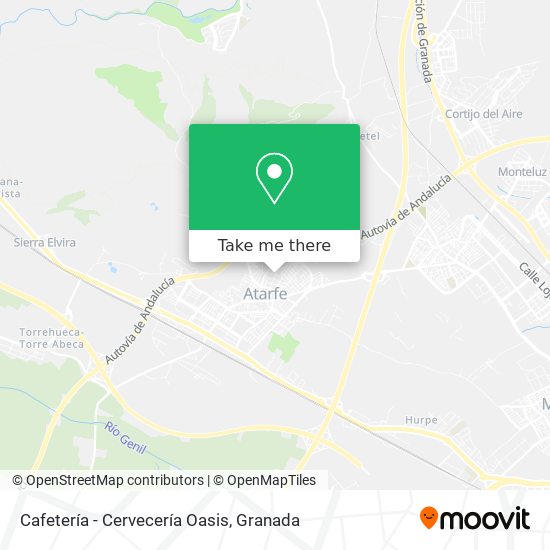 Cafetería - Cervecería Oasis map