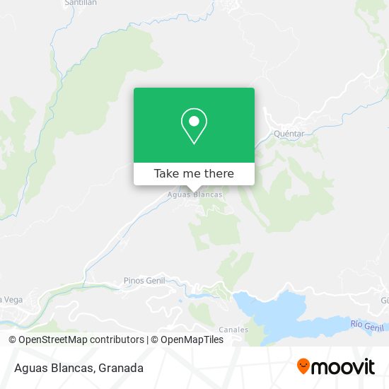 Aguas Blancas map