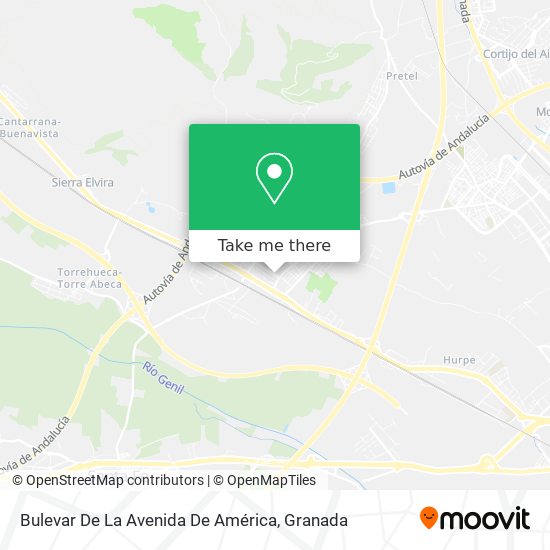 mapa Bulevar De La Avenida De América