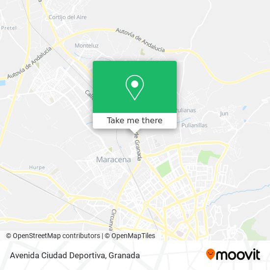 mapa Avenida Ciudad Deportiva