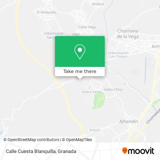 Calle Cuesta Blanquilla map