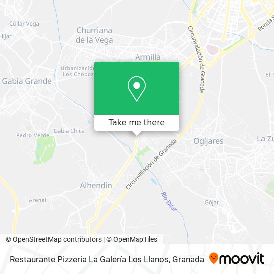 Restaurante Pizzeria La Galería Los Llanos map