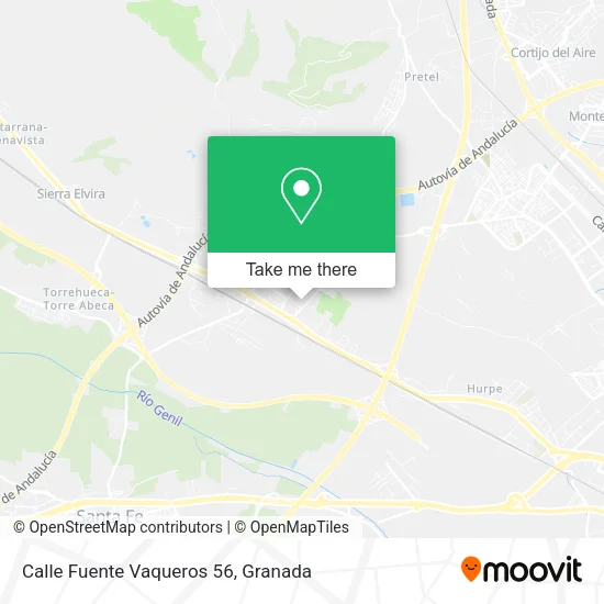 mapa Calle Fuente Vaqueros 56