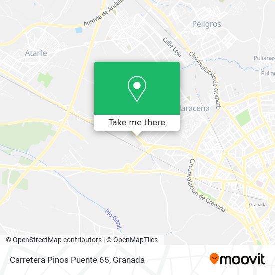 Carretera Pinos Puente 65 map