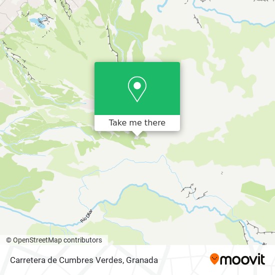 Carretera de Cumbres Verdes map