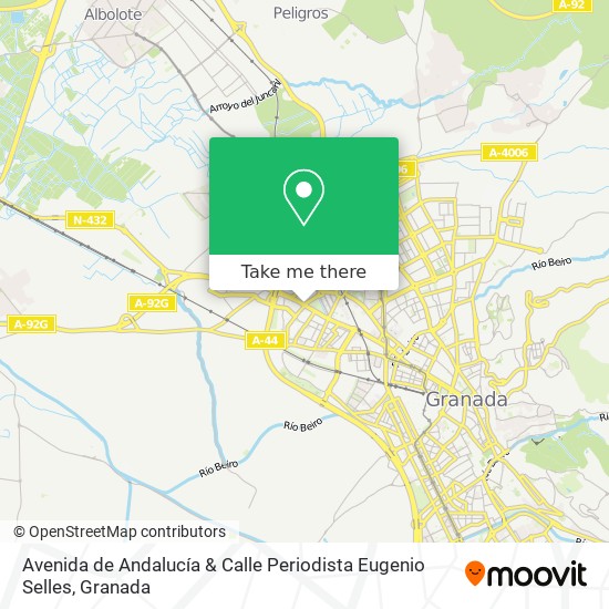 Avenida de Andalucía & Calle Periodista Eugenio Selles map