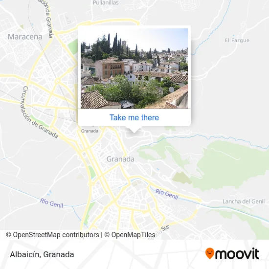 mapa Albaicín