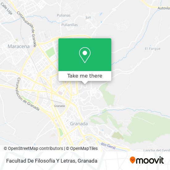 How To Get To Facultad De Filosofia Y Letras In Granada By Bus Moovit