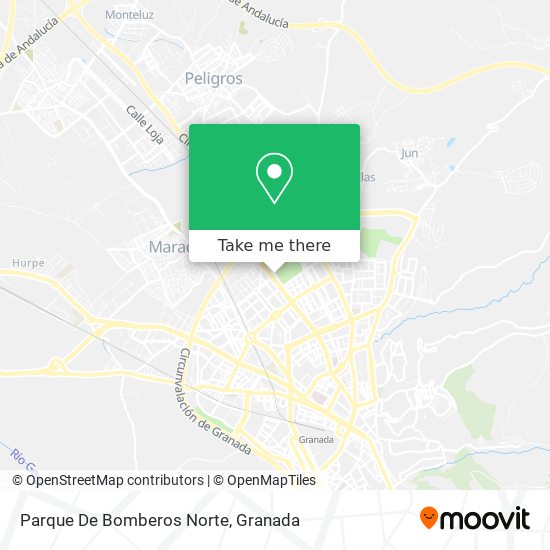 mapa Parque De Bomberos Norte