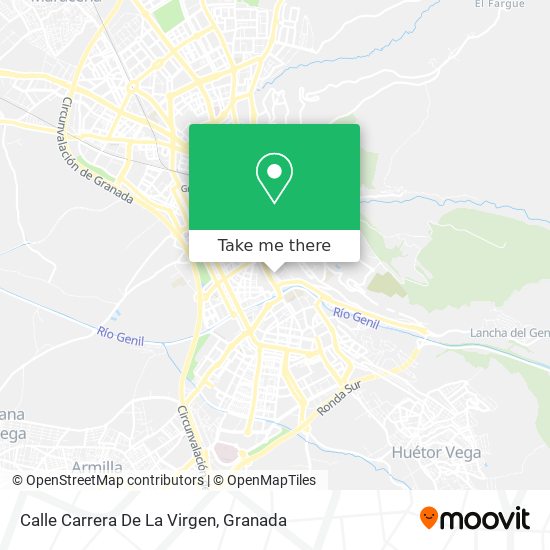 Calle Carrera De La Virgen map