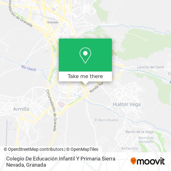 mapa Colegio De Educación Infantil Y Primaria Sierra Nevada