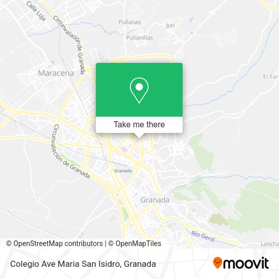 Colegio Ave Maria San Isidro map