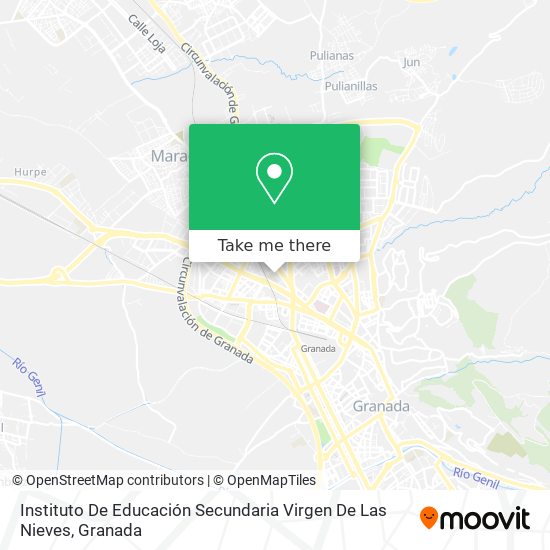 mapa Instituto De Educación Secundaria Virgen De Las Nieves