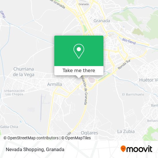 mapa Nevada Shopping