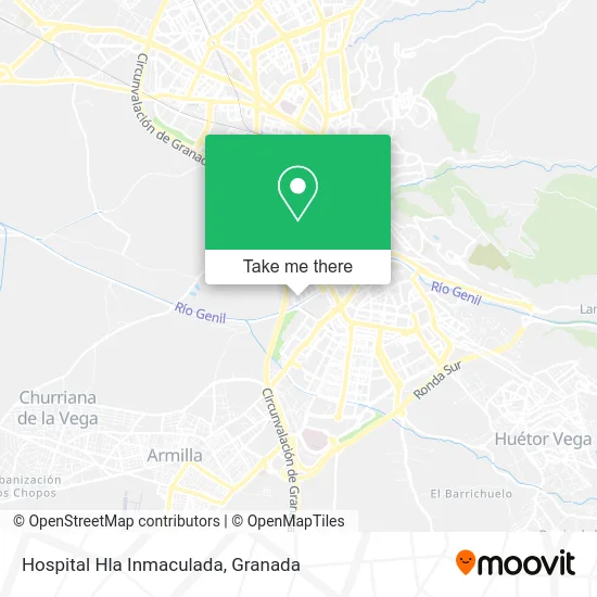 mapa Hospital Hla Inmaculada