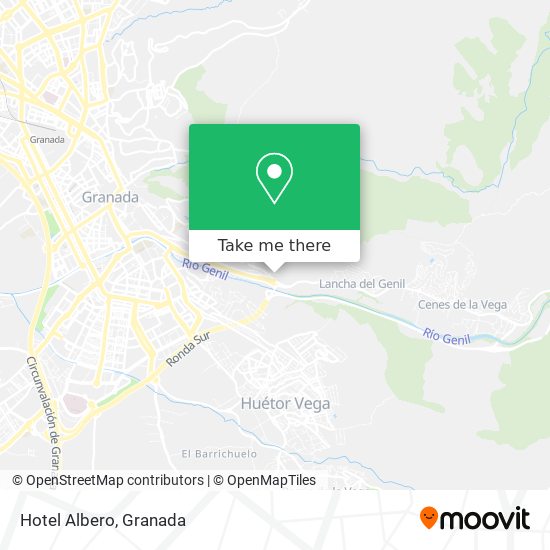 mapa Hotel Albero