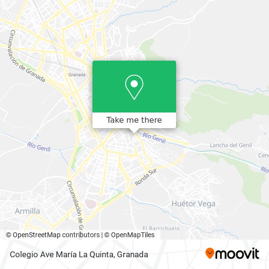 Colegio Ave María La Quinta map