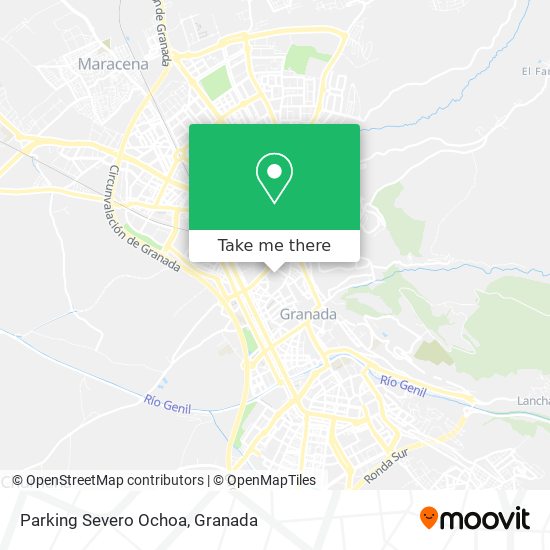 Parking Severo Ochoa map