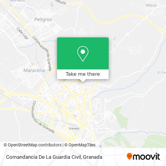 mapa Comandancia De La Guardia Civil