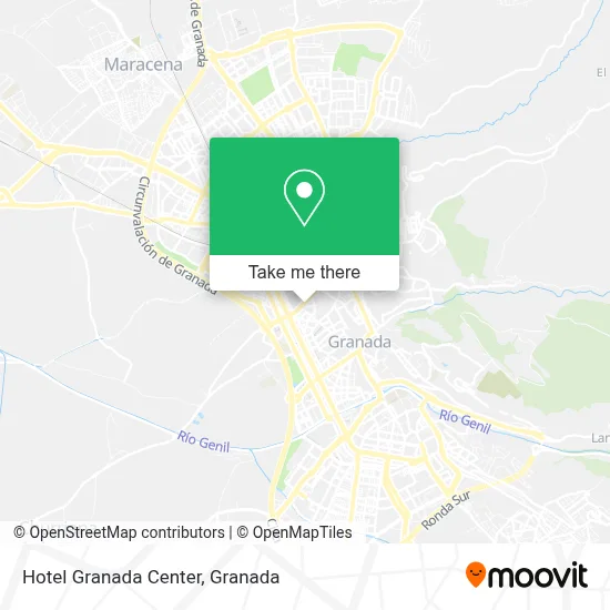Hotel Granada Center map