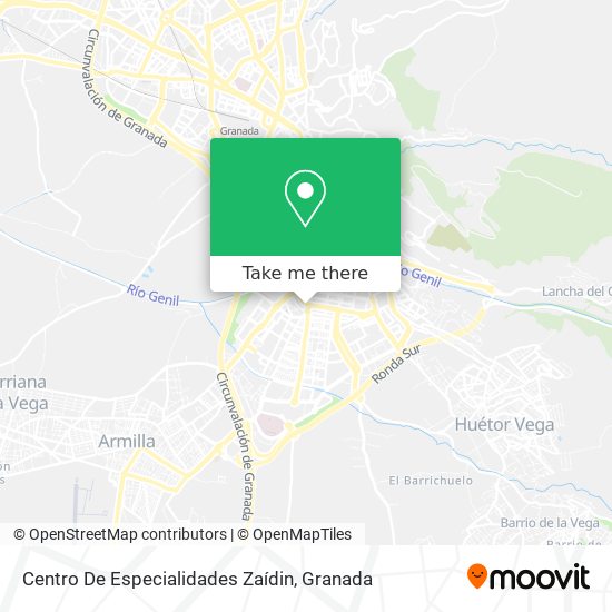 Centro De Especialidades Zaídin map