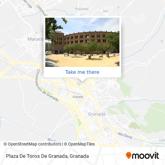 mapa Plaza De Toros De Granada