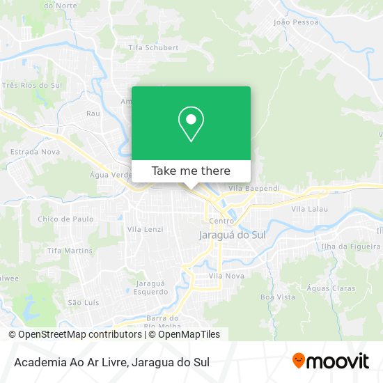 Mapa Academia Ao Ar Livre