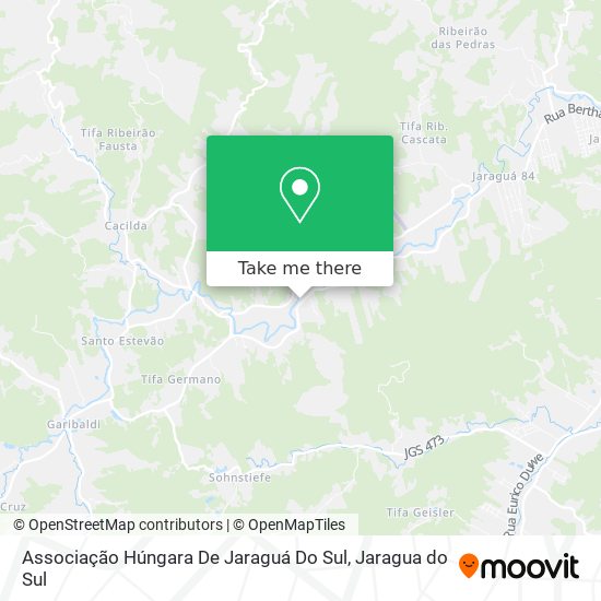 Associação Húngara De Jaraguá Do Sul map