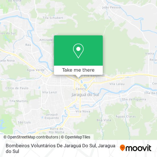 Bombeiros Voluntários De Jaraguá Do Sul map