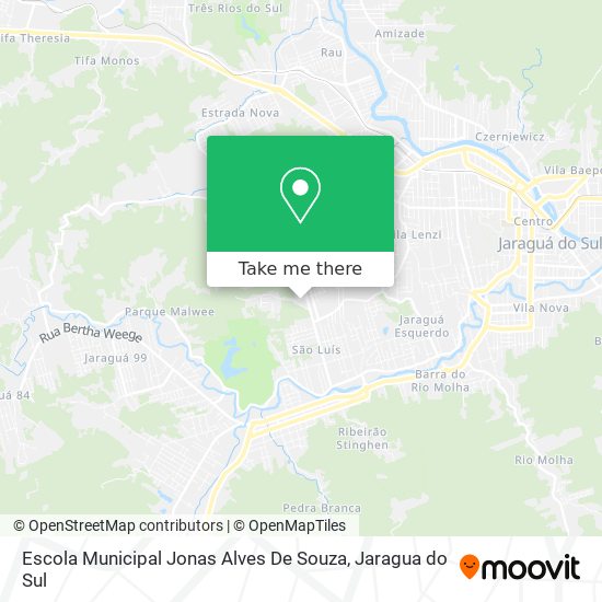 Mapa Escola Municipal Jonas Alves De Souza