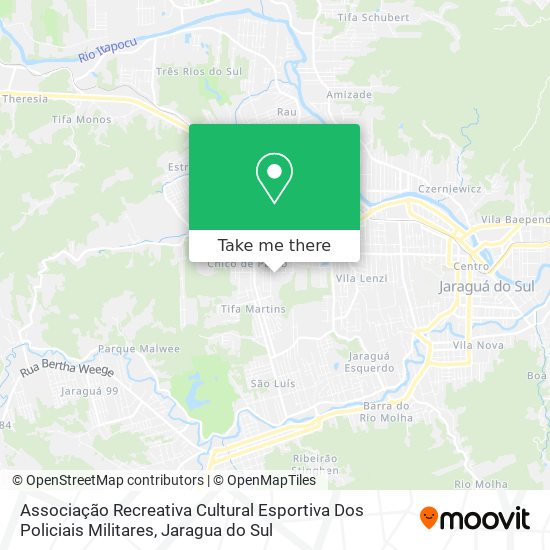 Associação Recreativa Cultural Esportiva Dos Policiais Militares map