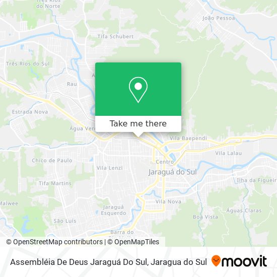 Mapa Assembléia De Deus Jaraguá Do Sul