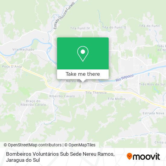 Bombeiros Voluntários Sub Sede Nereu Ramos map