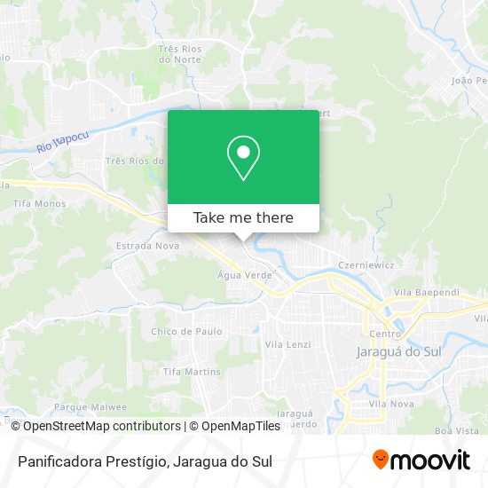 Panificadora Prestígio map